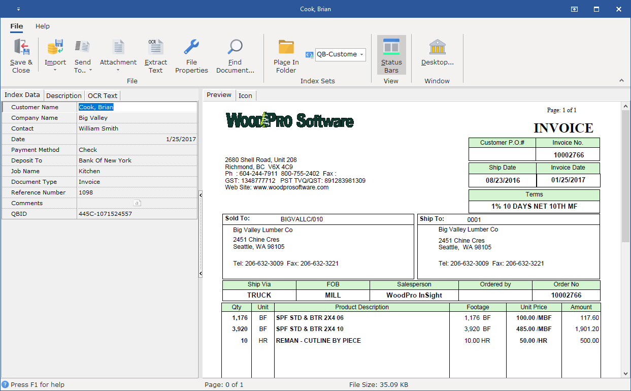 Customer Transaction Document Customer Transaction Document